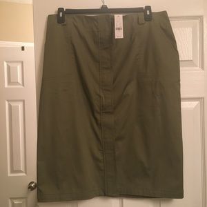 Olive green skirt
